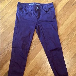 American Eagle purple jeggings size 4 regular